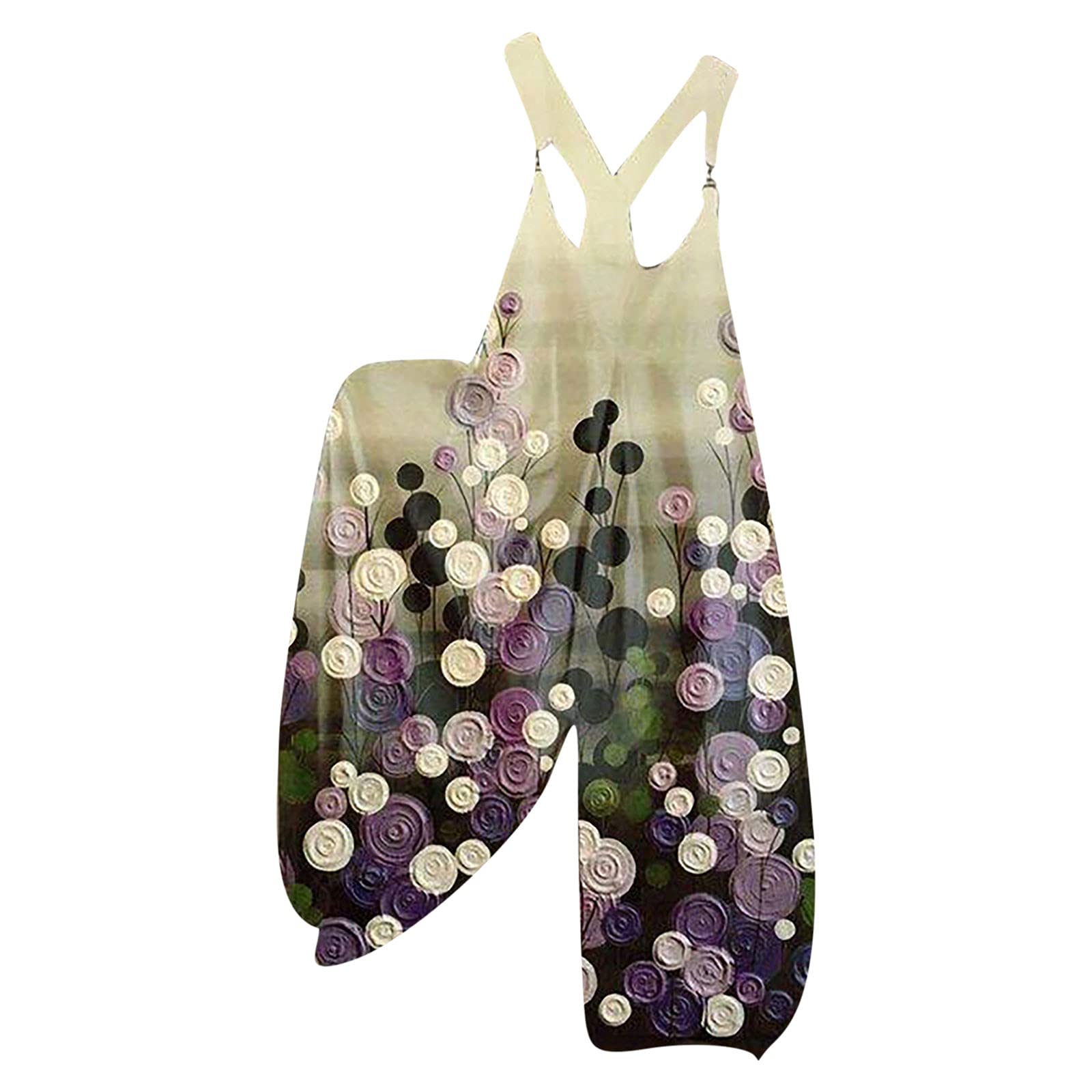 Women's Ethnic Print Jumpsuit - Cold Shoulder Boho Romper with Pockets | Summer Beach Dress, Vacation Outfit, Festival Fashion