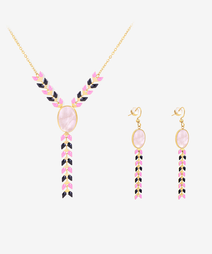 Wrangler Demeter’s Orb Necklace and Earrings Set - Sterling Silver Greek Goddess Jewelry for Women - Perfect for Weddings, Date Nights & Special Occasions