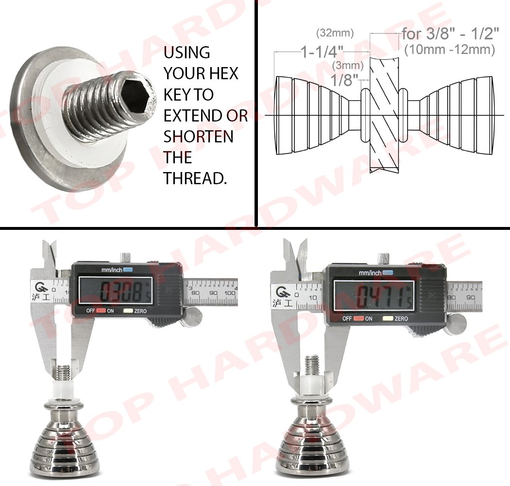 Stainless Steel Shower Door Handle Pull Knob - Brushed Finish for Bathroom Glass Door (KAS209) | Durable & Stylish Hardware for Modern Bathroom Renovation