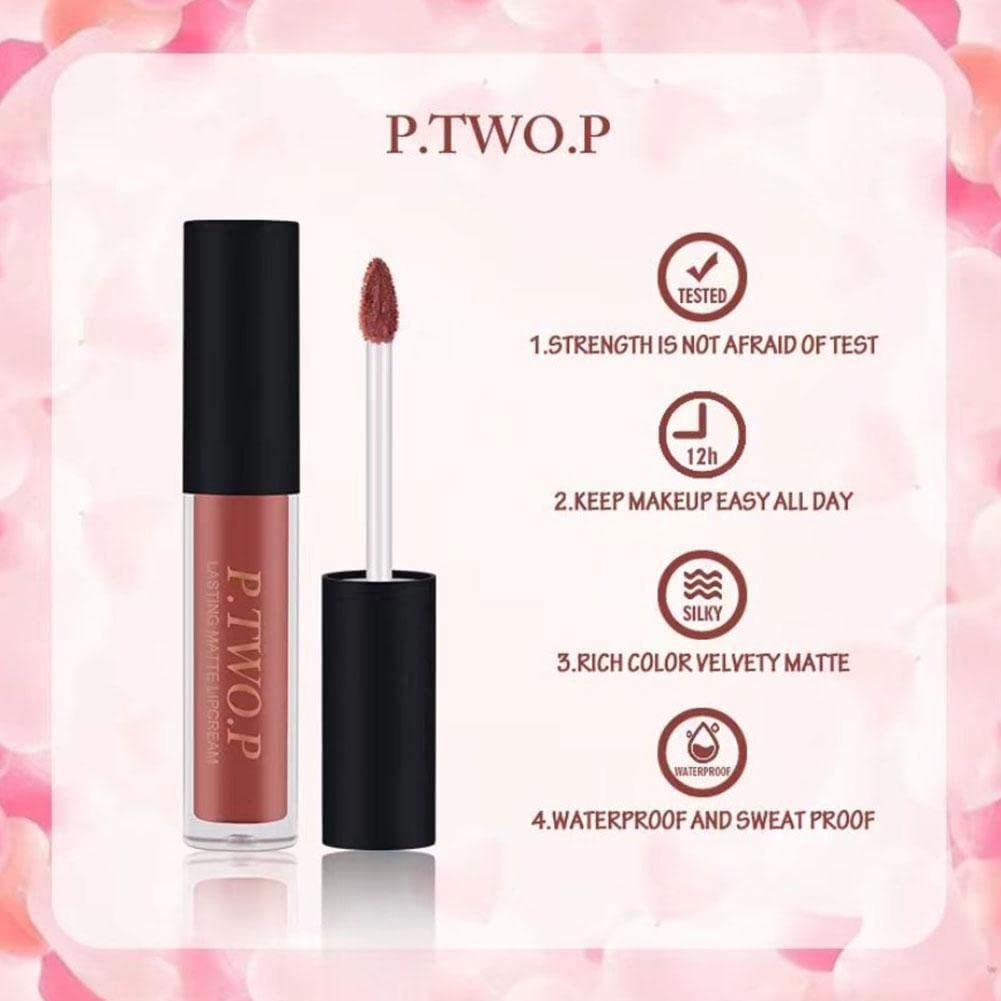 3PCS Matte Velvet Lip Gloss Set - Long Lasting Moisturizing Lip Tint for Women, Sexy Lip Glaze Makeup Kit (F6U8) - Perfect for Parties, Date Nights & Everyday Wear