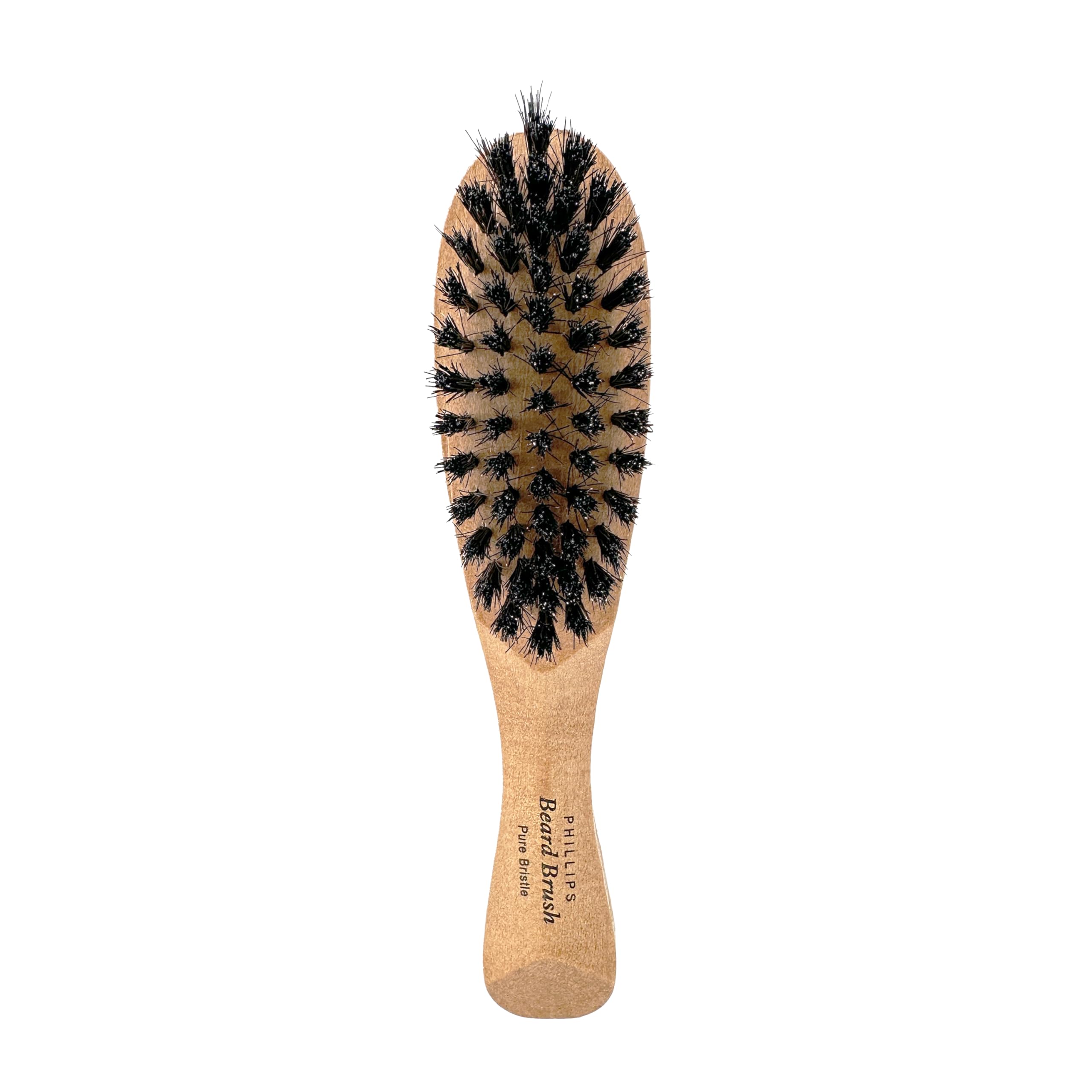 Philips Beard Brush for Men - Boar Bristle Beard Comb & Grooming Tool for Soft, Tamed Facial Hair - Perfect for Daily Styling & Conditioning