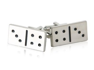 Stylish Domino Play Novelty Number Cufflinks for Men - Free Gift Box & Cleaner Included - Perfect for Weddings, Parties & Formal Events