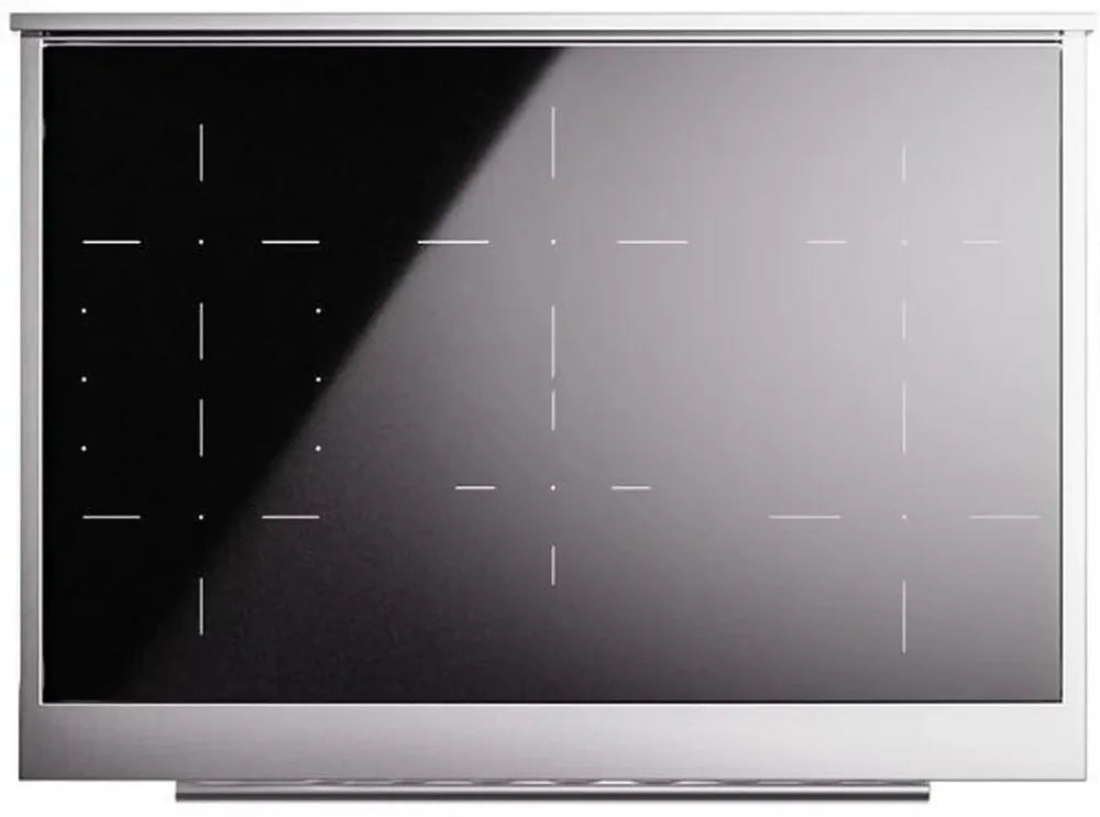 ILVE 36-Inch Professional Plus Freestanding Induction Range - Glossy Black (UPI366QMPBK) | Commercial-Grade Cooktop for Restaurants & Home Chefs