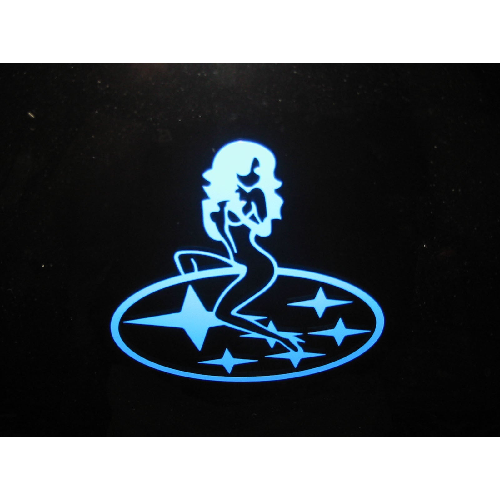Subaru Girl Decal Sticker - Waterproof Vinyl Car Decoration for Windows, Laptops, Bumpers - Perfect for Subaru Enthusiasts & Car Lovers