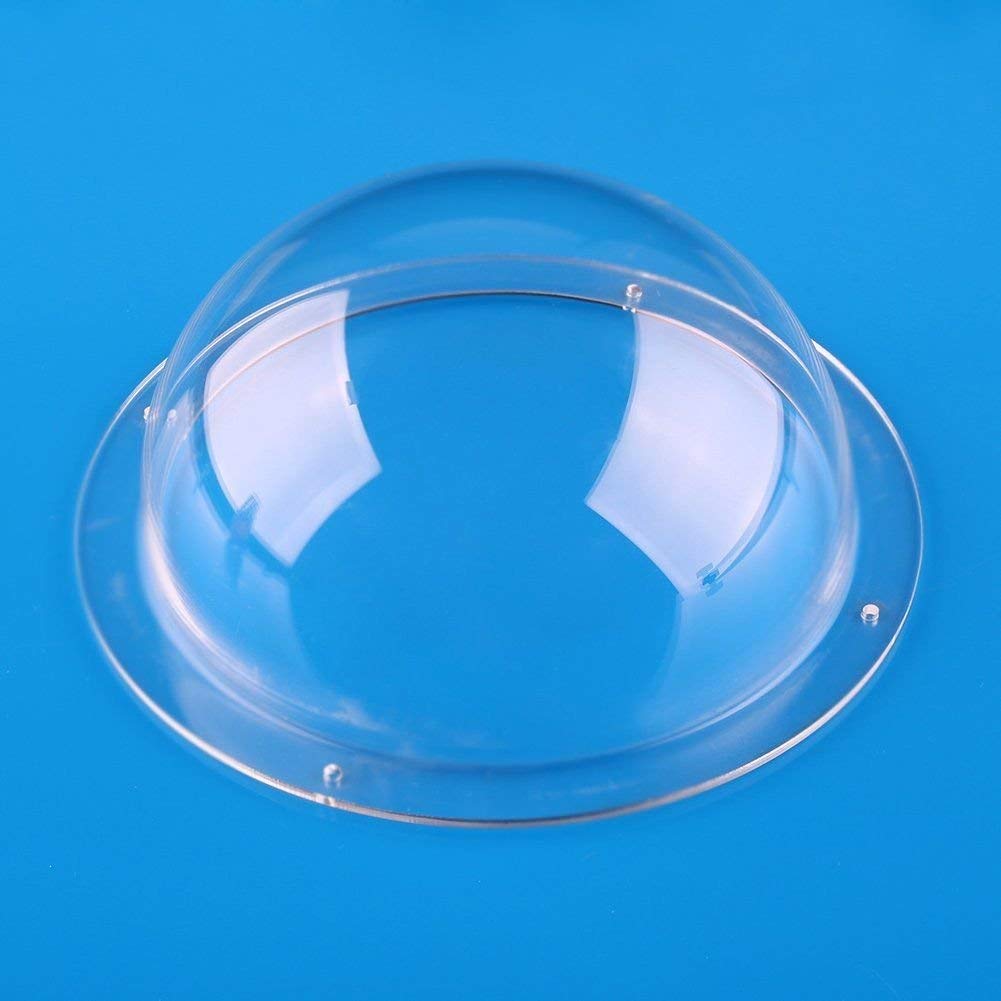 3.15 Inch (80mm) Clear Acrylic Dome Camera Cover with 4 Mounting Holes - CCTV Security Camera Housing Replacement for Indoor/Outdoor Use - Perfect for Surveillance Systems, Retail Stores & Home Security