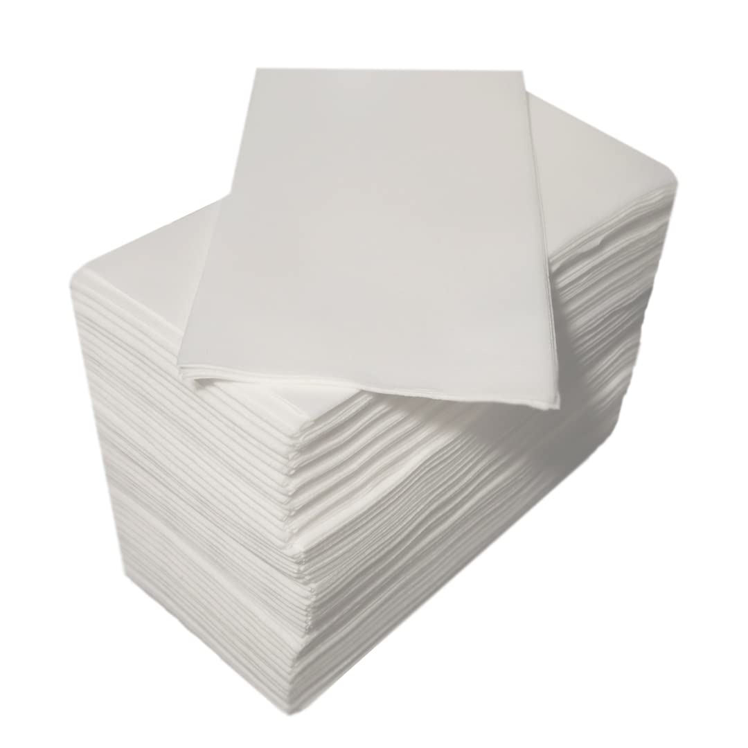 Premium Linen Feel Disposable Guest Towels - 240 Count White Bathroom & Wedding Napkins for Parties, Events & Upscale Hospitality Use