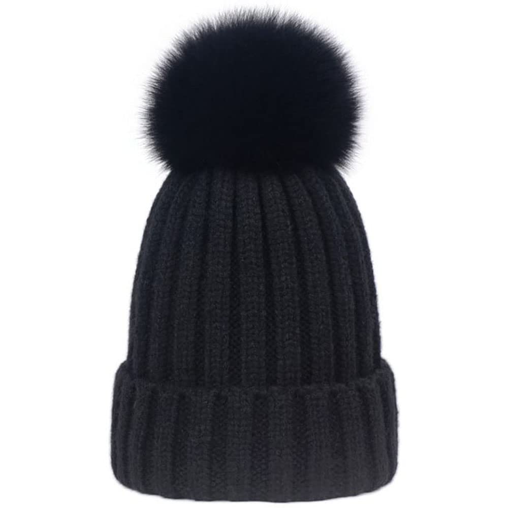 AIYUENCICI Women's Winter Beanie Hat - Warm Fleece Lined Knit Skull Cap with Pom Pom, Soft Slouchy Cable Snow Hat for Cold Weather | Perfect for Outdoor Activities, Skiing, Snowboarding & Daily Winter Fashion