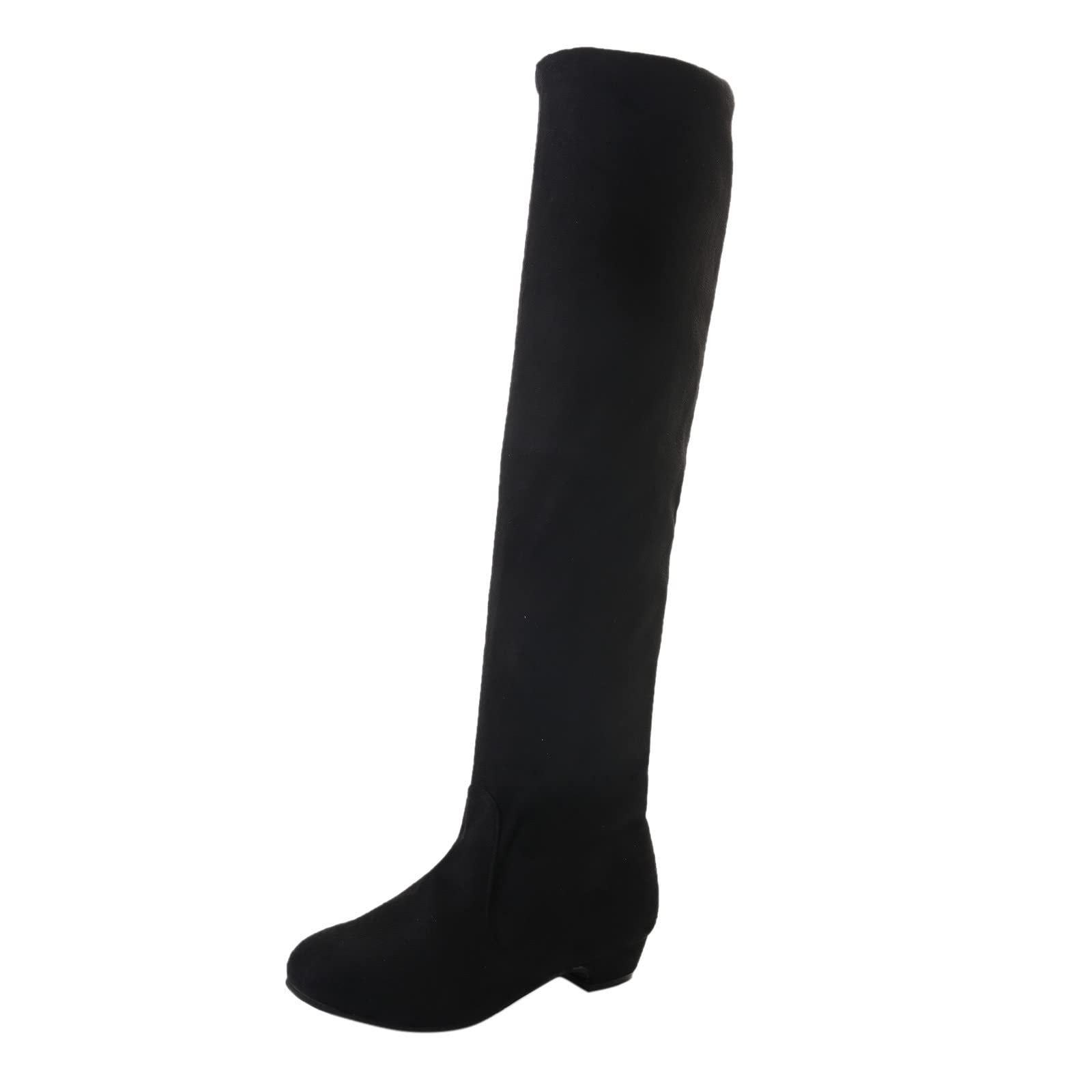 HCJYAL Women's Knee High Heel Boots Size 8 - Winter Chunky Heel Boots for Women, Comfortable Long Boots for Casual Wear, Office & Night Out