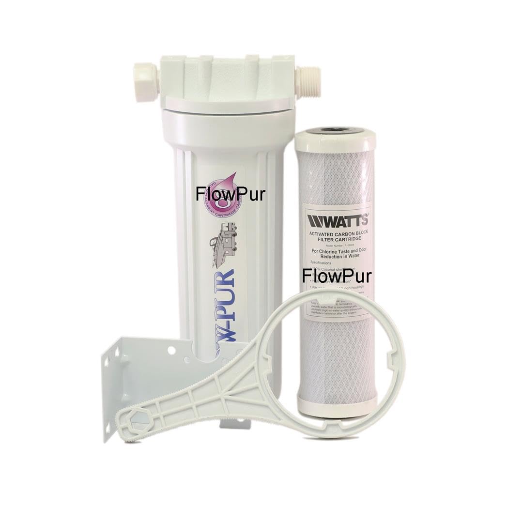 FLOWPURE WATTS POE12GHGAC POE12GHGACB Whole House Water Filter System with Reverse Osmosis - Perfect for Home, Office, and RV Water Purification