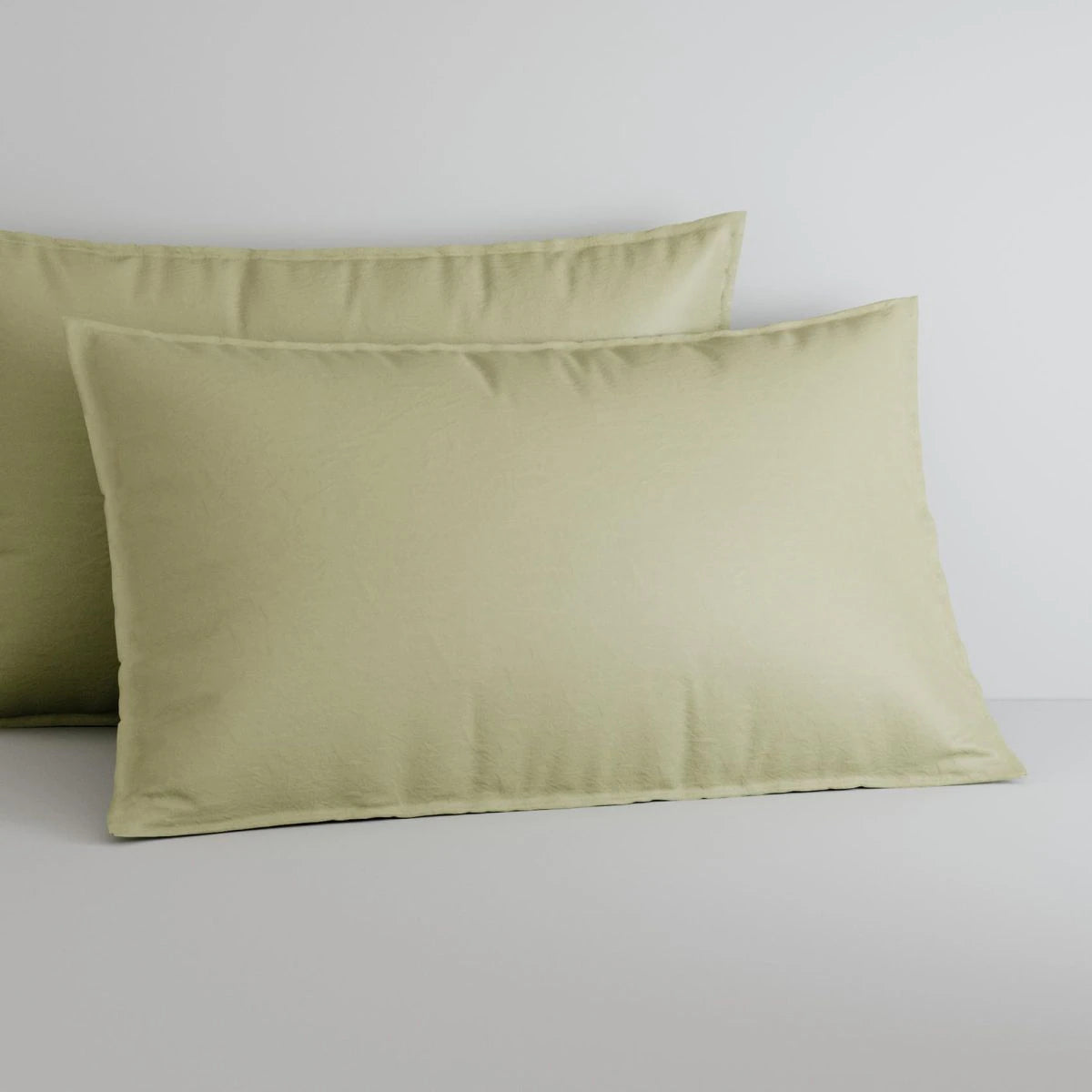 Sheridan Bayley SOFT FERN Washed Percale Quilt Cover Set - Premium 100% Cotton Bedding for Cozy & Stylish Bedrooms - Perfect for Master Bedrooms, Guest Rooms & Luxury Hotels