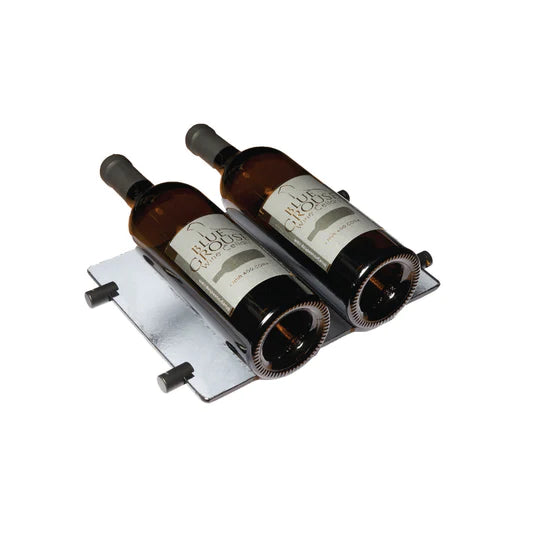 Blue Grouse 2 Bottle Glass Cradle with Clips - Floating Wine Display System for Wine Bars, Restaurants & Home Decor - Perfect for Wine Storage & Decorative Showcase