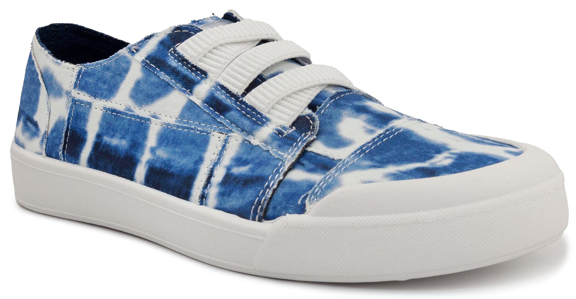 Women's Sugar Slip On Sneakers - Comfortable Canvas Loafers with No-Tie Laces & Cute Design - Casual Walking Shoes for Work, Travel & Everyday Wear