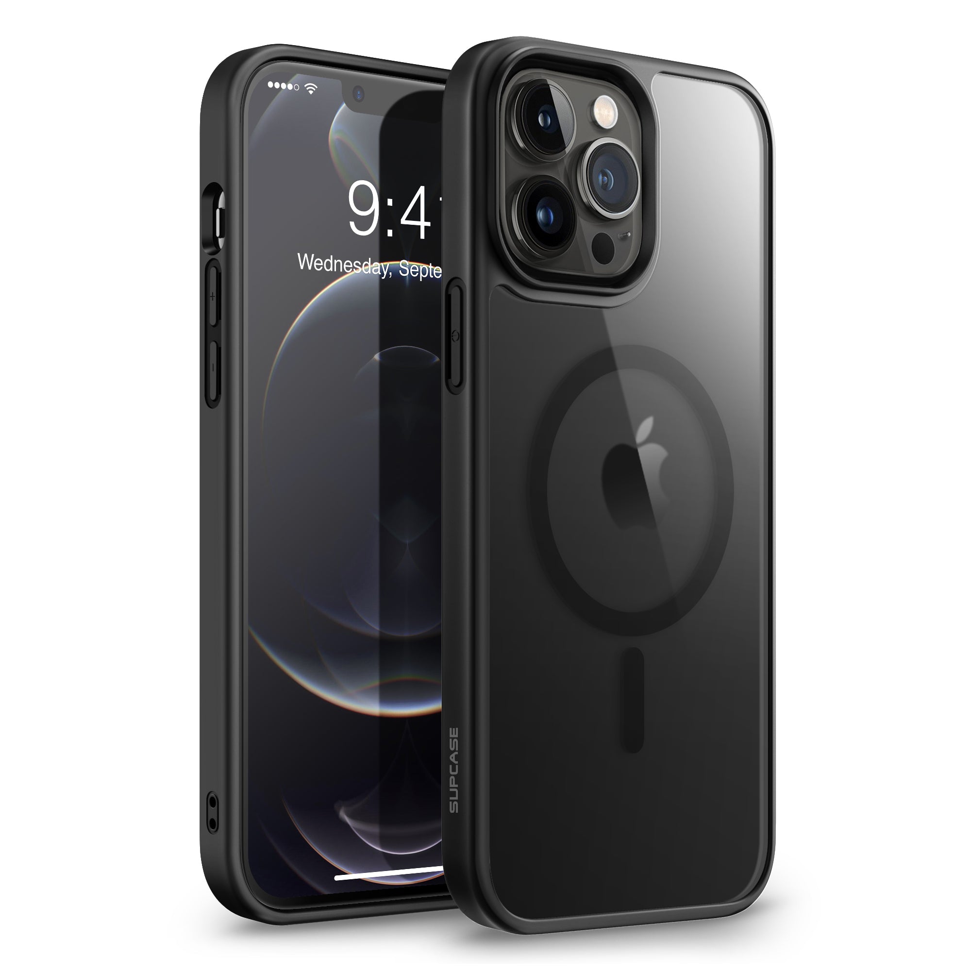 iPhone 13 Pro Max Case 6.7 Inch - Unicorn Beetle MAG Slim Clear Protective Cover with MagSafe Compatible (Smoke Black) - Perfect for Everyday Use, Travel & Wireless Charging