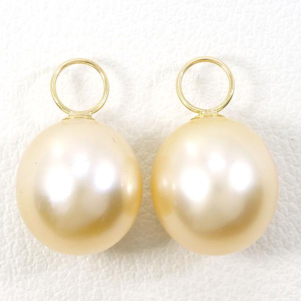 18K Yellow Gold Pearl Earrings - Elegant Dangle Earrings for Women | Perfect for Weddings, Parties & Special Occasions