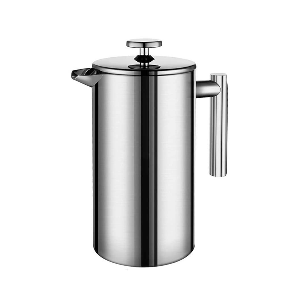 Premium Stainless Steel French Press Coffee Maker - 800ml Double-Wall Insulated Espresso & Tea Maker - Ideal for Home, Office & Camping Use