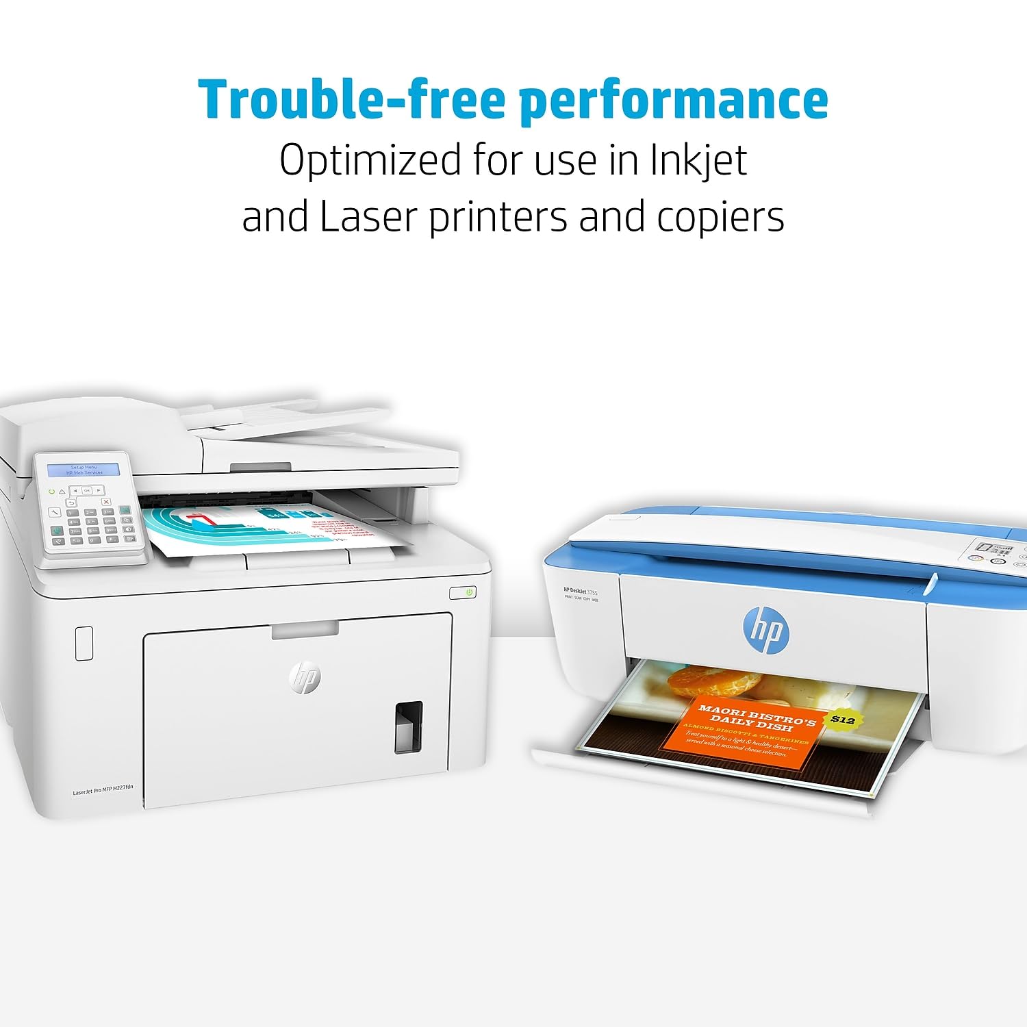 HP Premium 32 lb Printer Paper | 8.5 x 11 Inches | 500 Sheets (1 Ream) | 100 Bright White | FSC Certified | Made in USA | Ideal for Office Documents, Reports & Professional Printing
