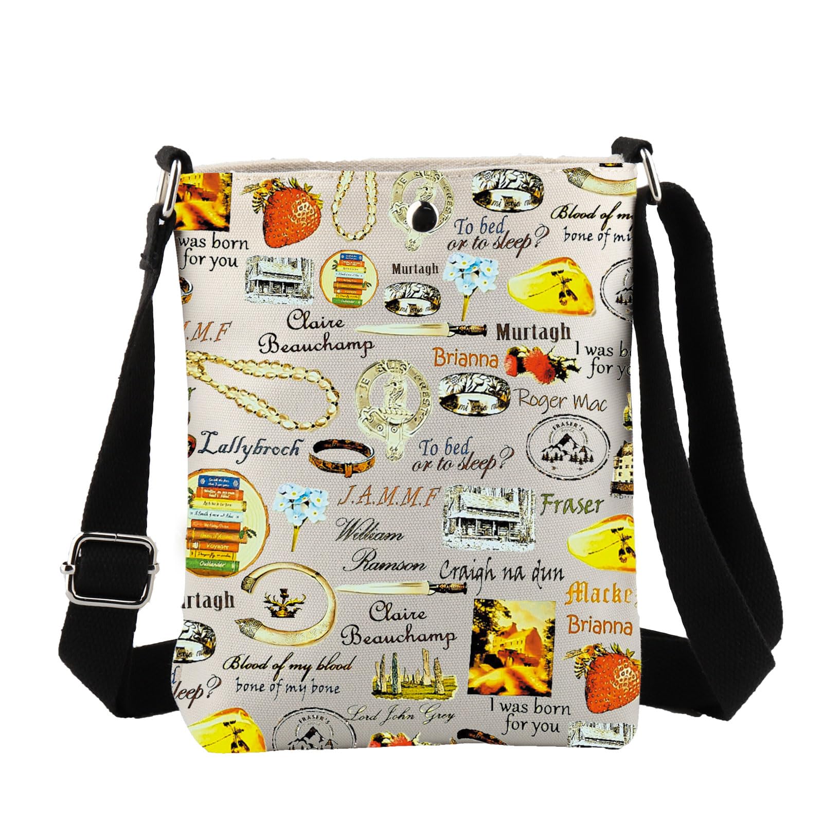 JYTAPP Scotland Scottish Merchandise Characters Makeup Bag - Dragonfly Print Crossbody Travel Purse for Women | Perfect Gift for Celtic Lovers, Cosmetics Organizer & Festival Accessory