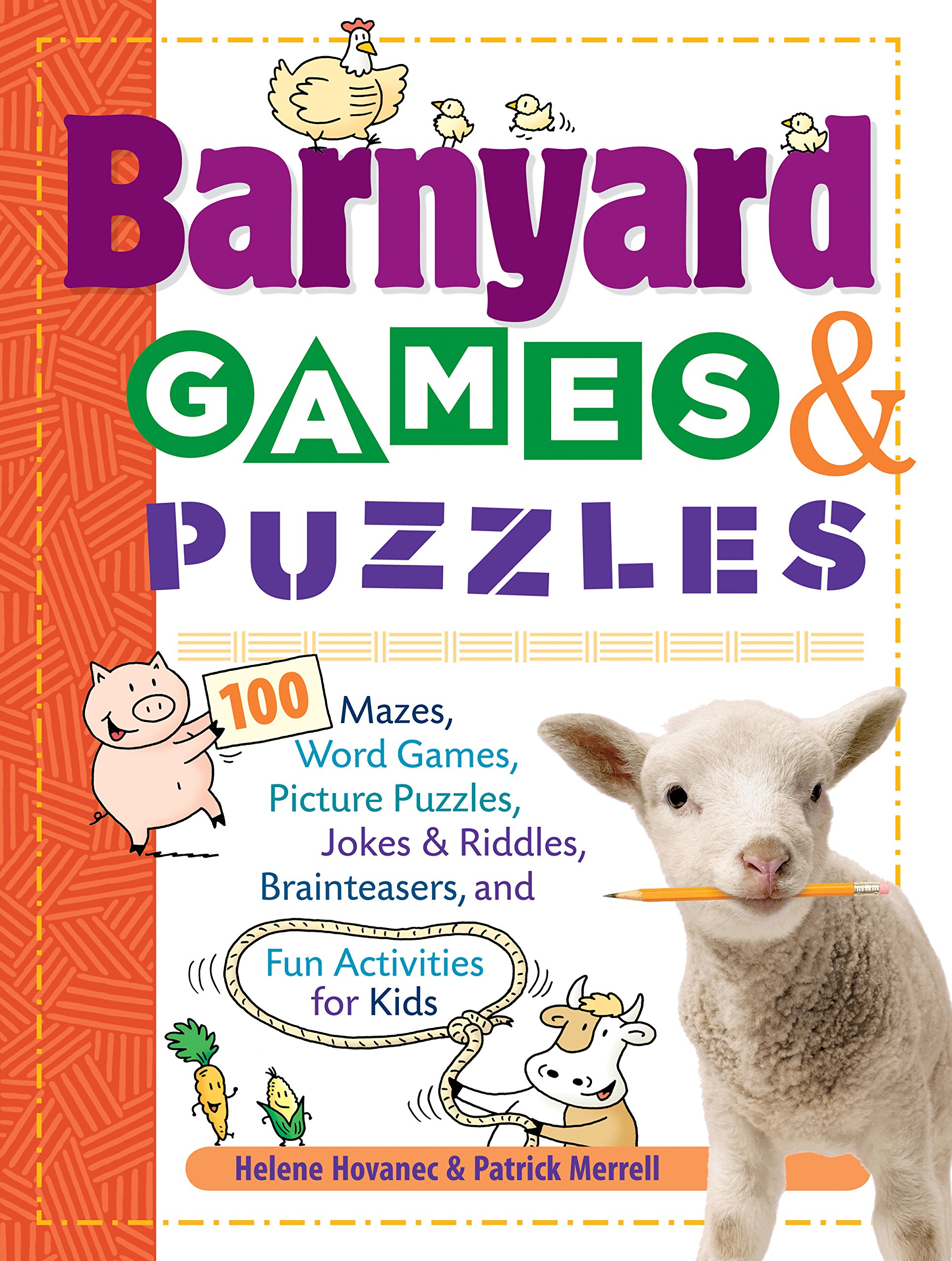 Barnyard Games & Puzzles for Kids: 100 Mazes, Word Games, Picture Puzzles, Jokes & Riddles, Brainteasers - Fun Educational Activities for Children Ages 6-12 | Perfect for Road Trips, Birthday Parties & Classroom Learning
