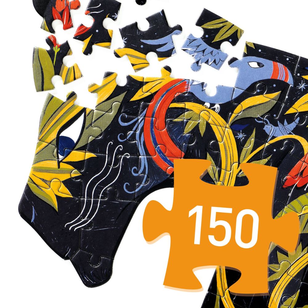 Djeco Puzz'Art Panther Puzzle - 500 Piece Animal Jigsaw for Adults & Teens - Creative Home Decor & Gift Idea for Puzzle Lovers - Perfect for Relaxation & Family Game Nights