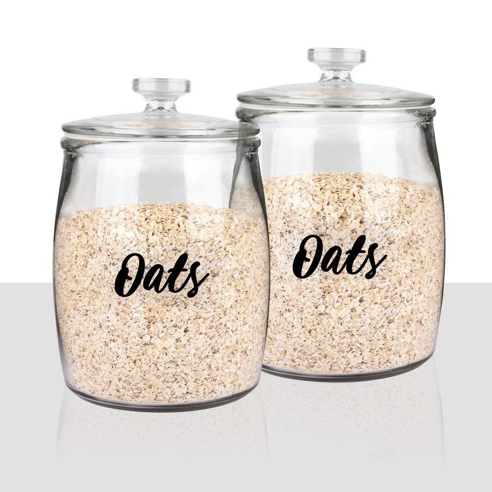 SWOMMOLY 243-Piece Waterproof Pantry Labels Set - Reusable Cursive Food Storage Stickers for Jars & Containers - Perfect for Kitchen Organization, Meal Prep & Home Storage Solutions