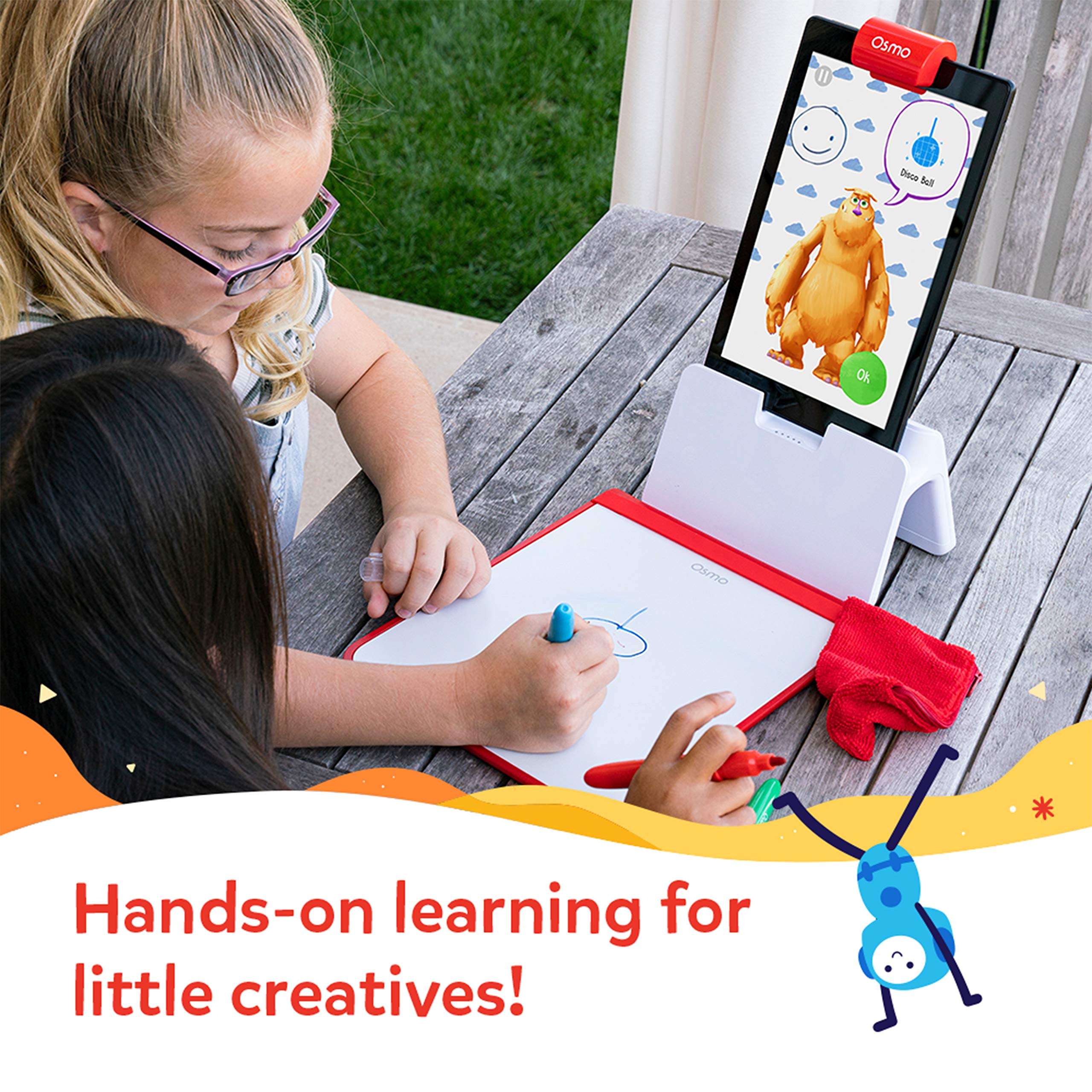 Osmo Little Genius Starter Kit for iPad - Early Math Adventure & Monster Bundle | STEM Learning Games for Kids Ages 5-10 | Fun Educational Toys for Home & Classroom Use