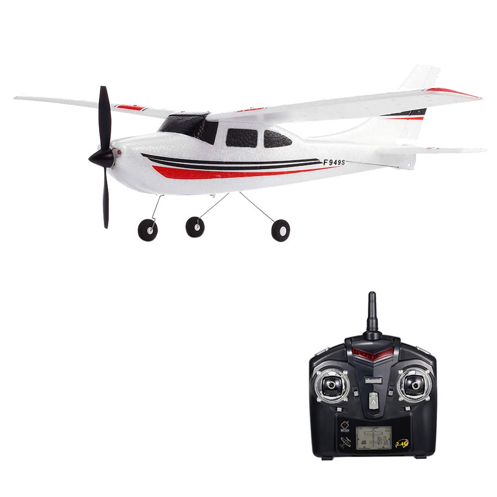 GoolRC WLtoys F949S 2.4Ghz 3CH RC Airplane with Gyroscope - EPP Remote Control Plane for Beginners, Kids & Adults | Easy to Fly Indoor/Outdoor Toy Aircraft for Backyard Fun & Hobby Flying