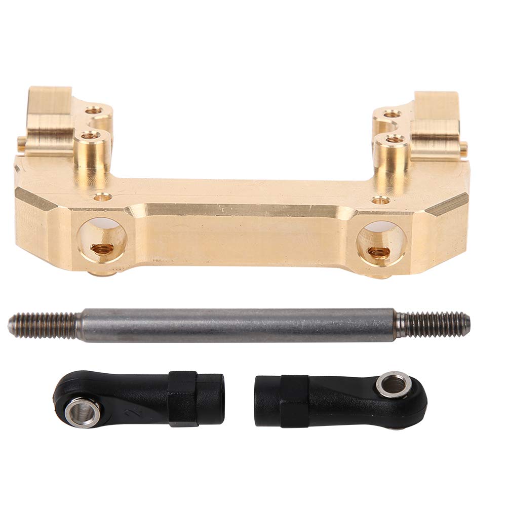 Premium Brass Gold RC Front Bumper Bracket - Durable Upgrade Accessory for Remote Control Cars | Compatible with Kids RC Vehicles & Hobbyist Models | Perfect for Off-Road Racing, Bashing & Replacement Parts