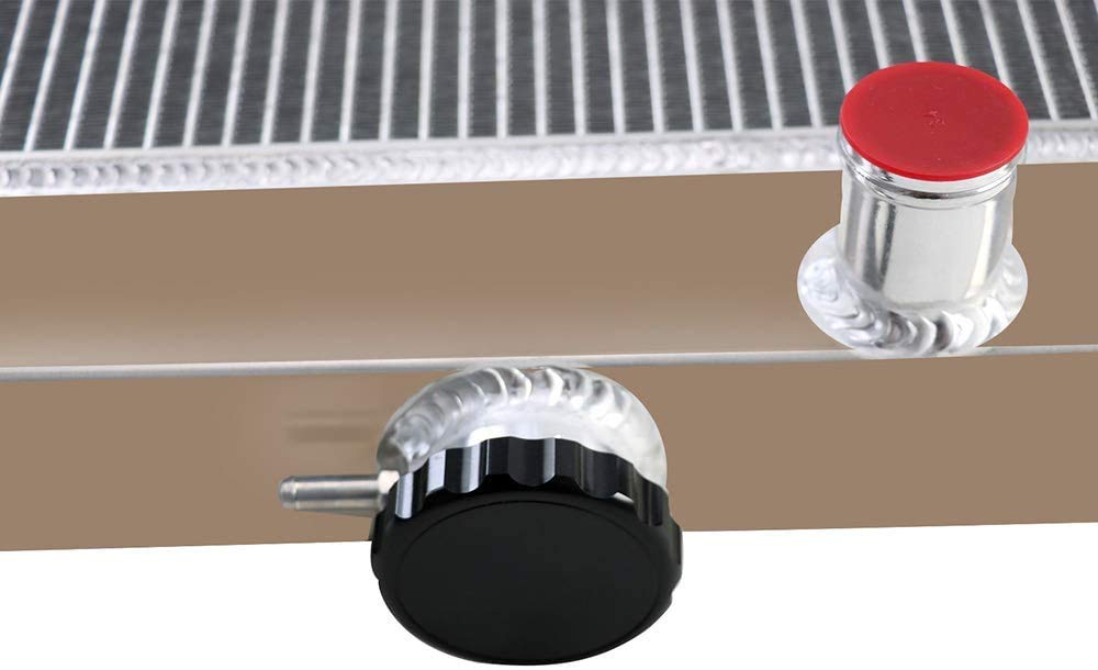 AlloyWorks 3-Row Aluminum Radiator with Shroud Fan & Relay Kit - Compatible with 1949-1954 Chevy Bel Air/Sedan/Coupe - High-Performance Cooling Upgrade for Classic Car Restoration & Hot Rod Builds