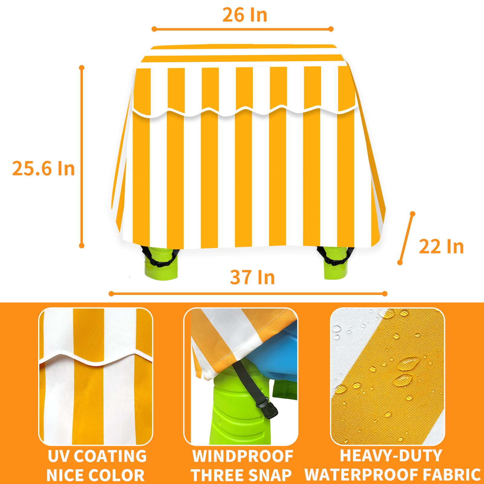 Water Table Cover for Kids - Outdoor Splash Pond & Rain Protection for Toddlers 1-3 Years (Cover Only) | Perfect for Backyard Play, Daycare & Summer Water Activities