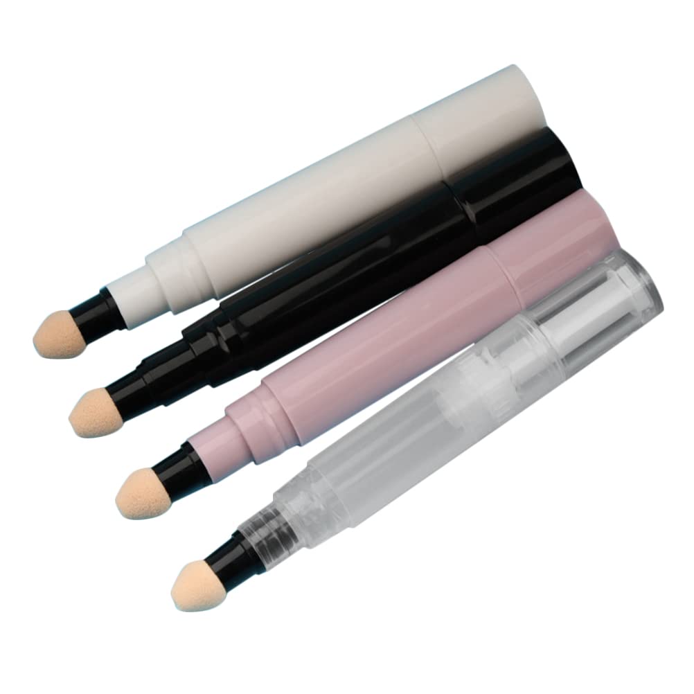 FOMIYES 4pcs Refillable Blush & Lip Gloss Pen Dispenser - Travel-Size Lip Oil & Blusher Tube Containers for Makeup Sample Bottles, Lip Balm Vials - Perfect for DIY Cosmetics, On-The-Go Touch Ups & Professional Makeup Artists