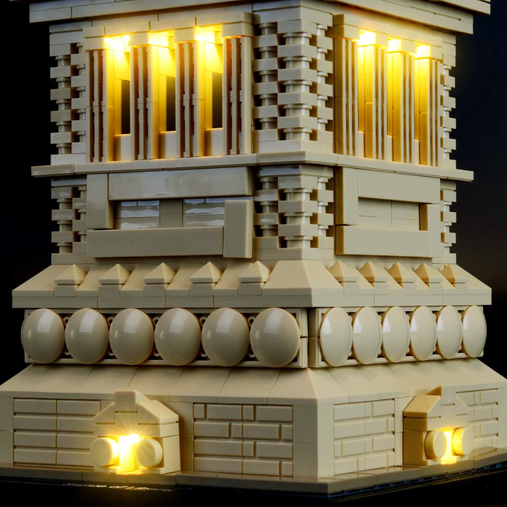 Briksmax LED Lighting Kit for Lego Architecture Statue of Liberty Model 21042 - Compatible with Lego Building Blocks (Lego Set Not Included) - Perfect for Display, Gifts, and DIY Home Decor