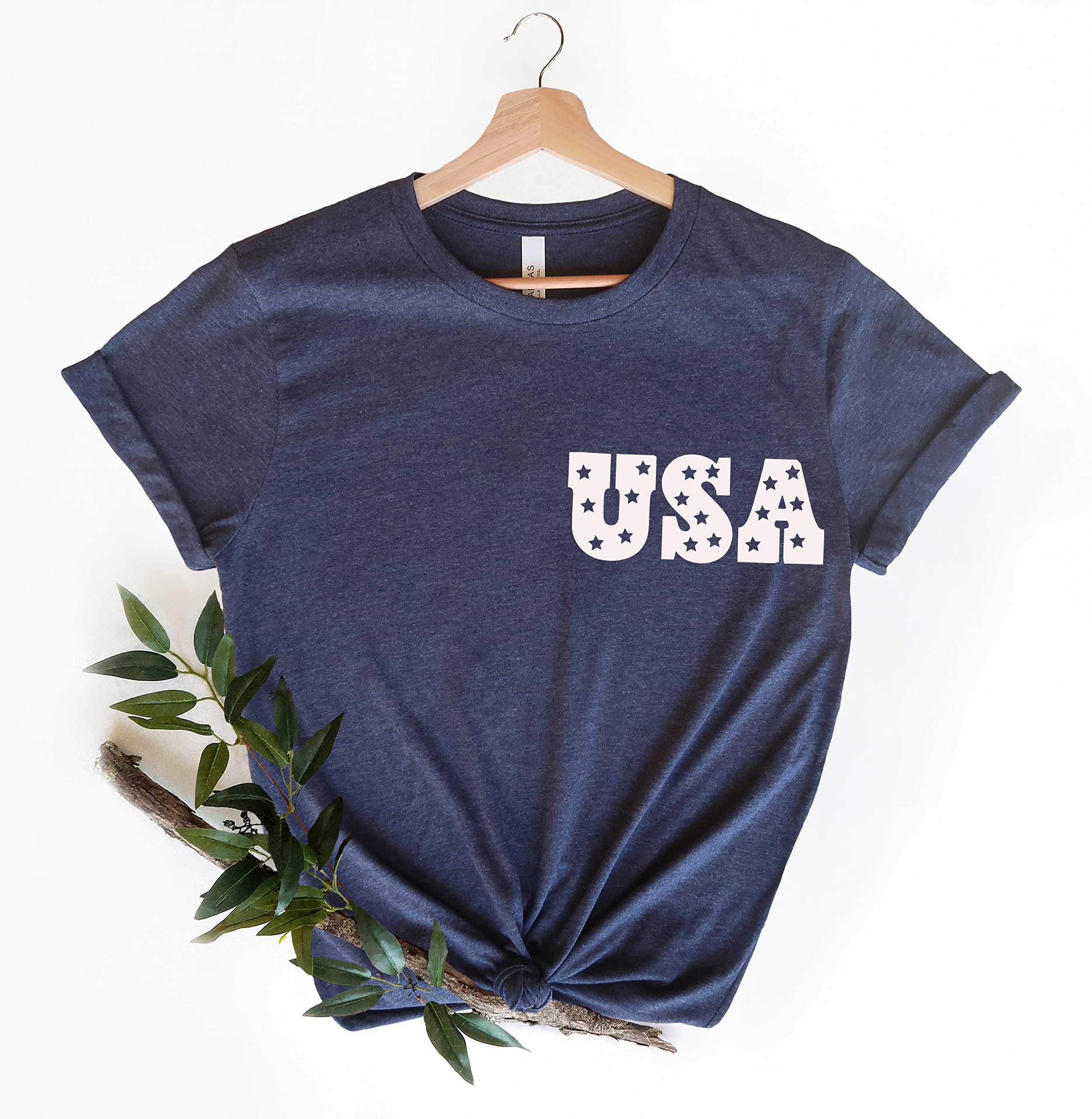 USA Patriotic Shirt - 4th of July American Flag T-Shirt with Stars & Stripes Design | Independence Day Celebration, BBQ Party, Memorial Day Outfit