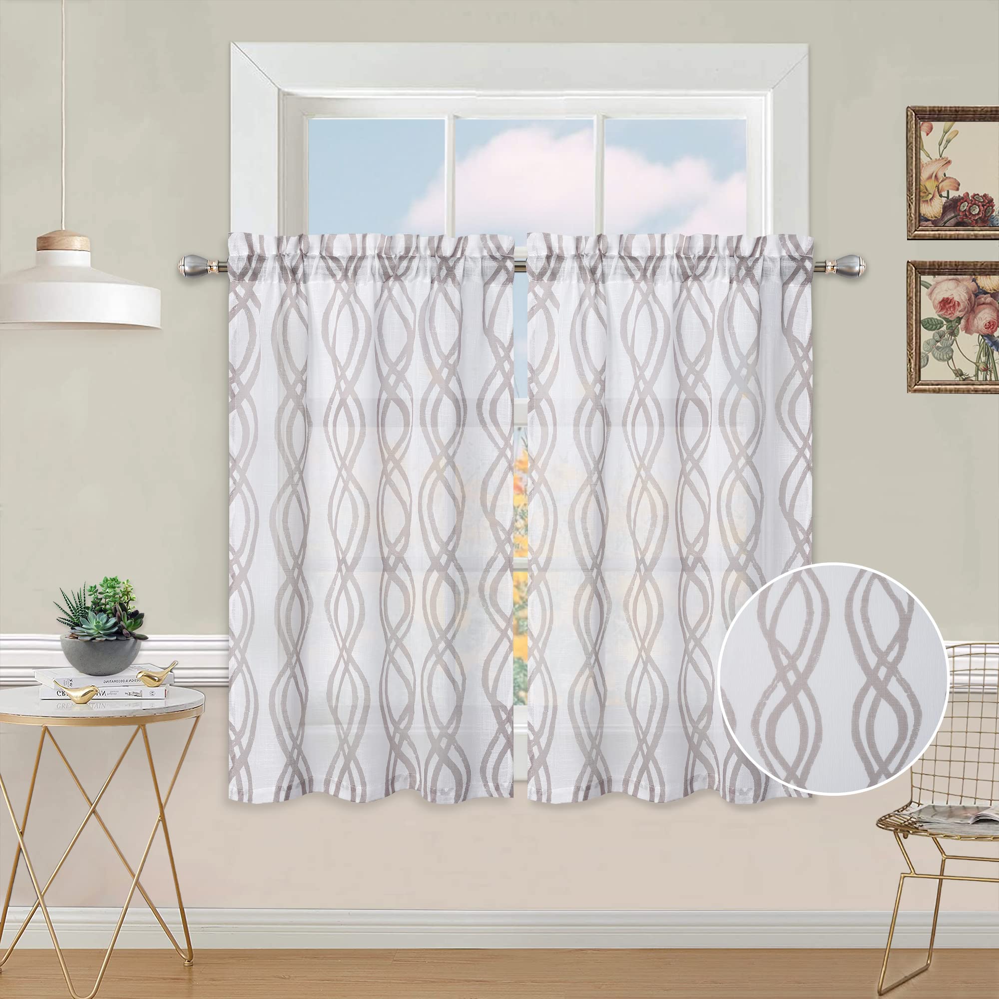 FairOnly Short Tier Curtains 26