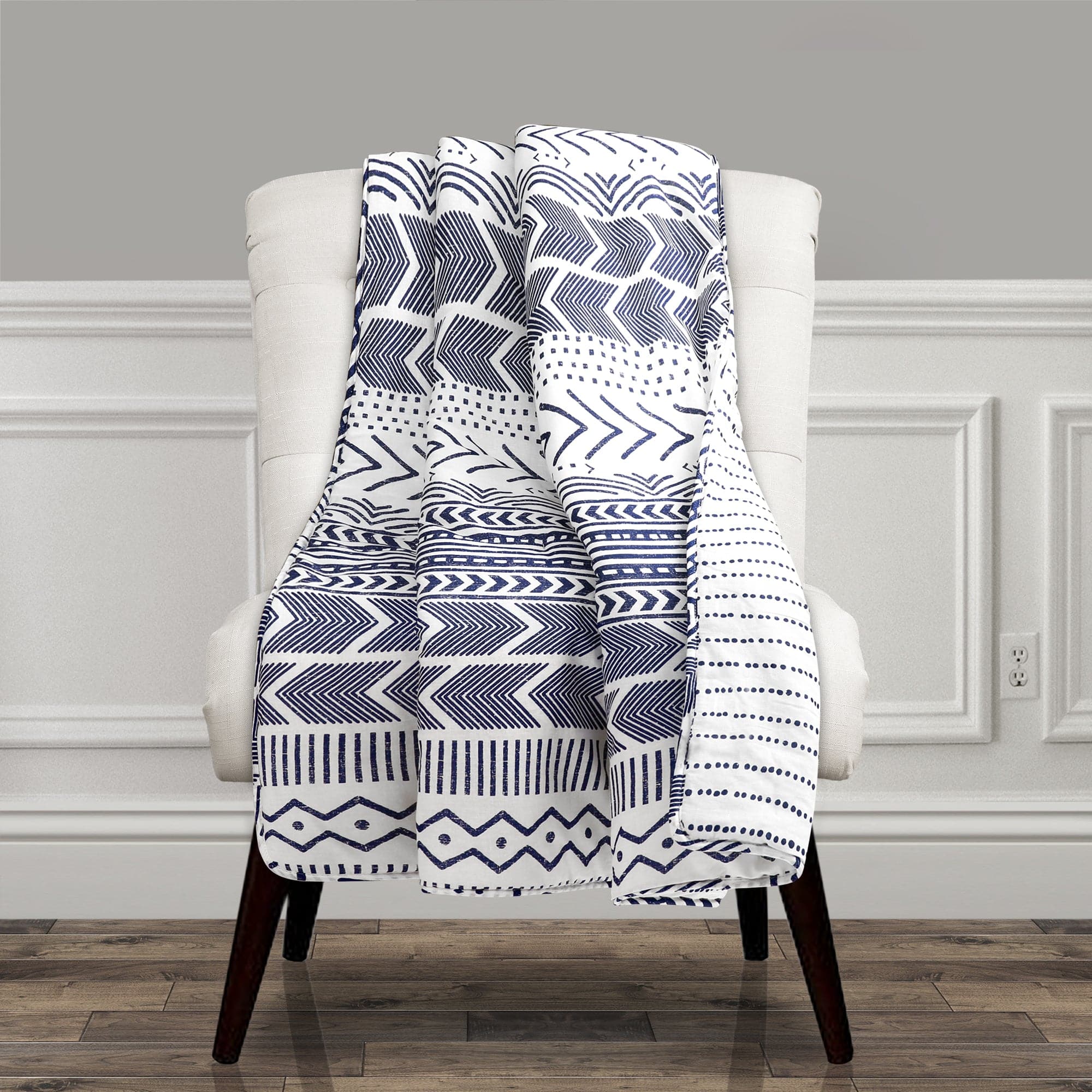 Cozy Hygge Geo Throw Blanket - Soft & Warm Knitted Blanket for Home, Office, or Travel - Perfect for Couch, Bed, and Gift Giving