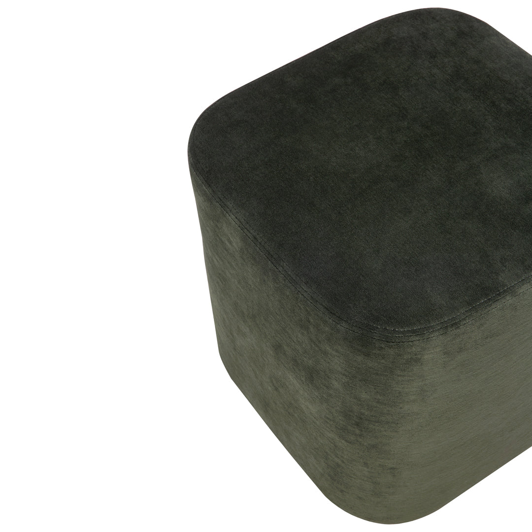 Jacques Deneef Cube Pouf by Ethnicraft - Modern Handwoven Ottoman Stool for Living Room, Bedroom & Outdoor Use