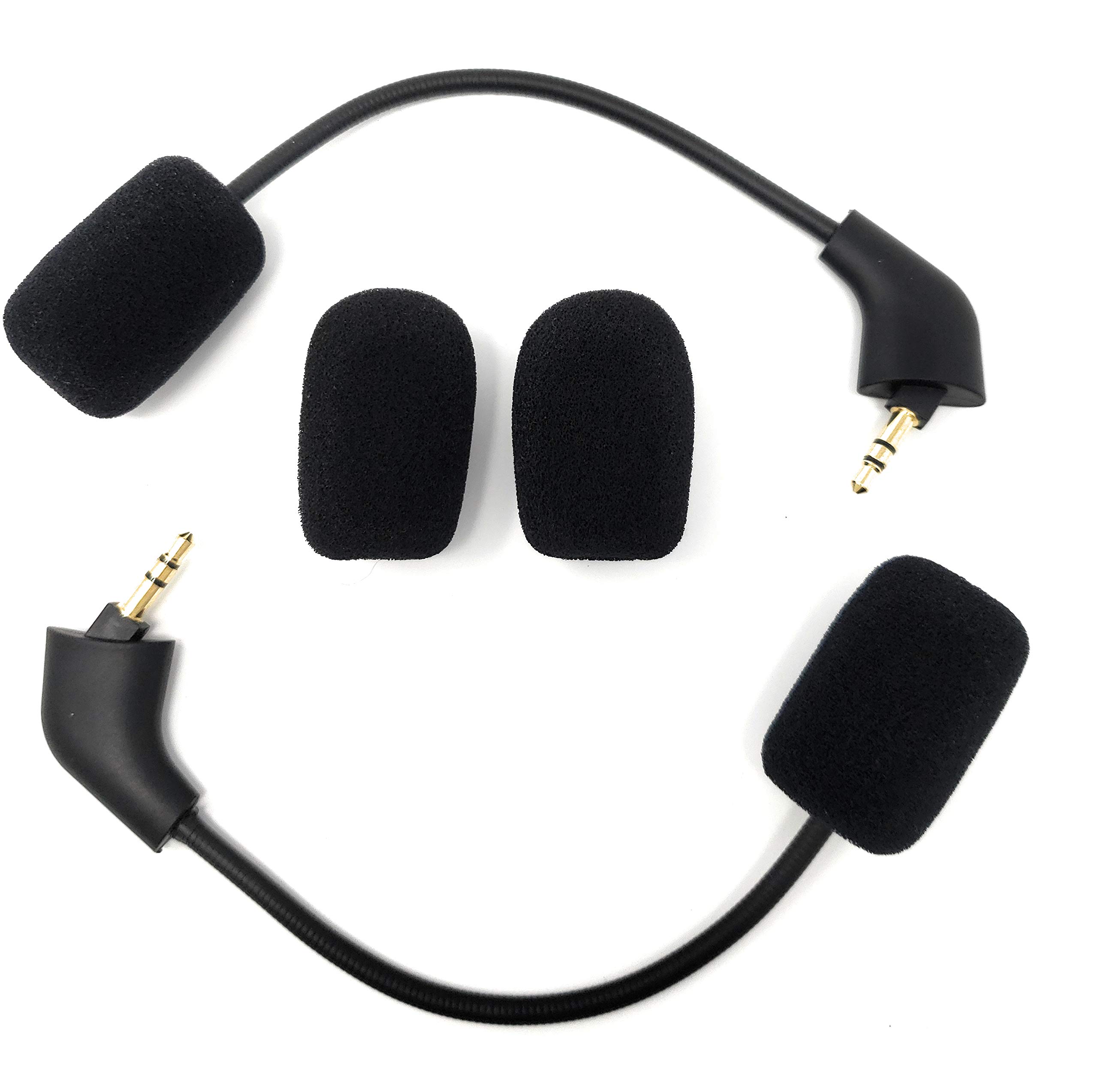 2-Pack HyperX Cloud 2 Replacement Microphone Boom - Compatible with HyperX Cloud 2, Cloud Core, Cloud Pro, CloudX Gaming Headsets - Perfect for PS4, Xbox One, Nintendo Switch & PC Gaming - Ideal for Online Multiplayer, Streaming & Voice Chat