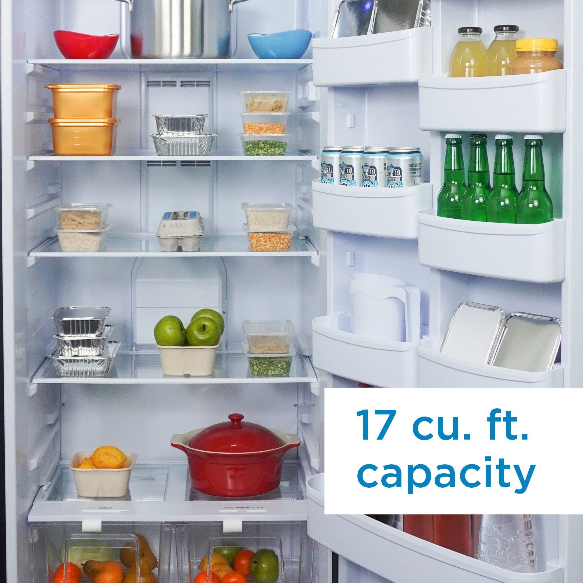 Danby DAR170A3BSLDD 17 cu ft Compact Refrigerator - Stainless Steel Look, Energy Efficient Mini Fridge for Apartments, Dorms, Offices & Small Spaces - Perfect for Kitchen, Bedroom or Home Bar