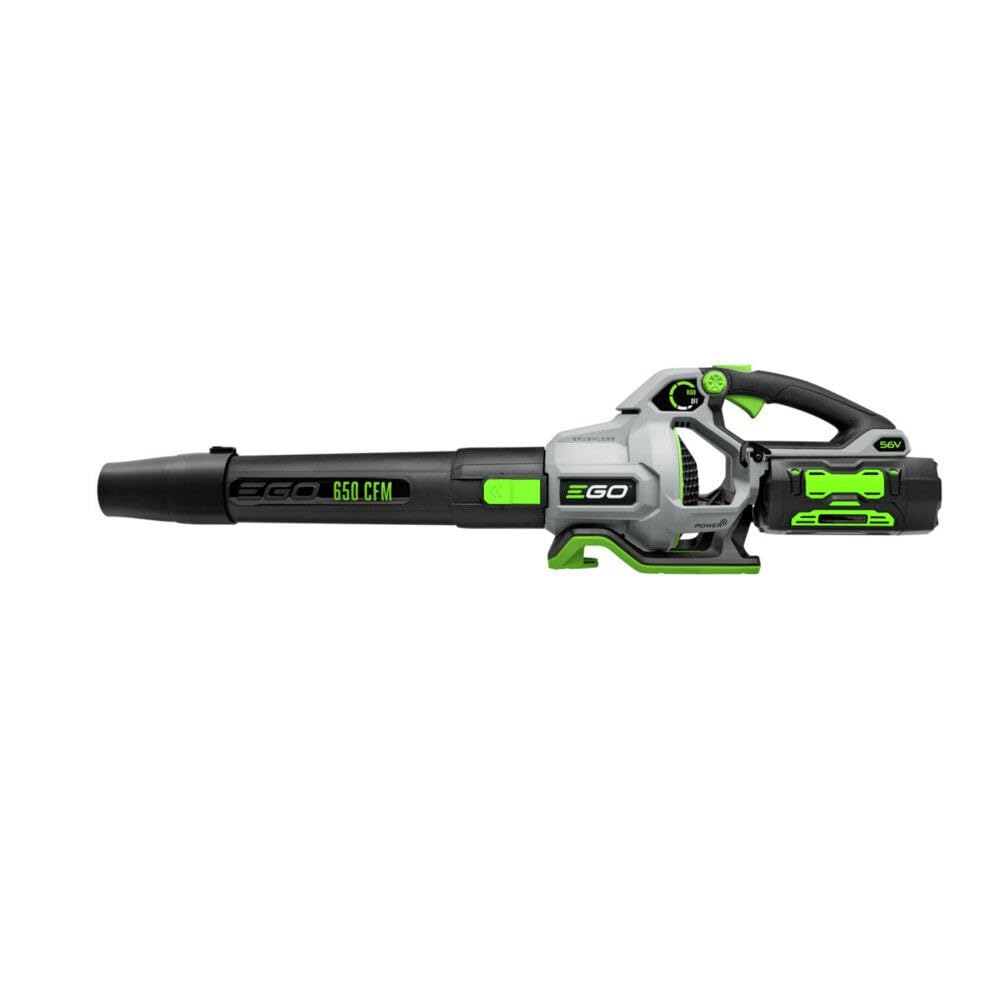 EGO Power+ LB6503 56V Cordless Leaf Blower - 650 CFM High Power, 4.0Ah Battery & Charger Included - Lightweight Handheld for Yard Cleanup, Driveway Clearing & Patio Maintenance (Black)