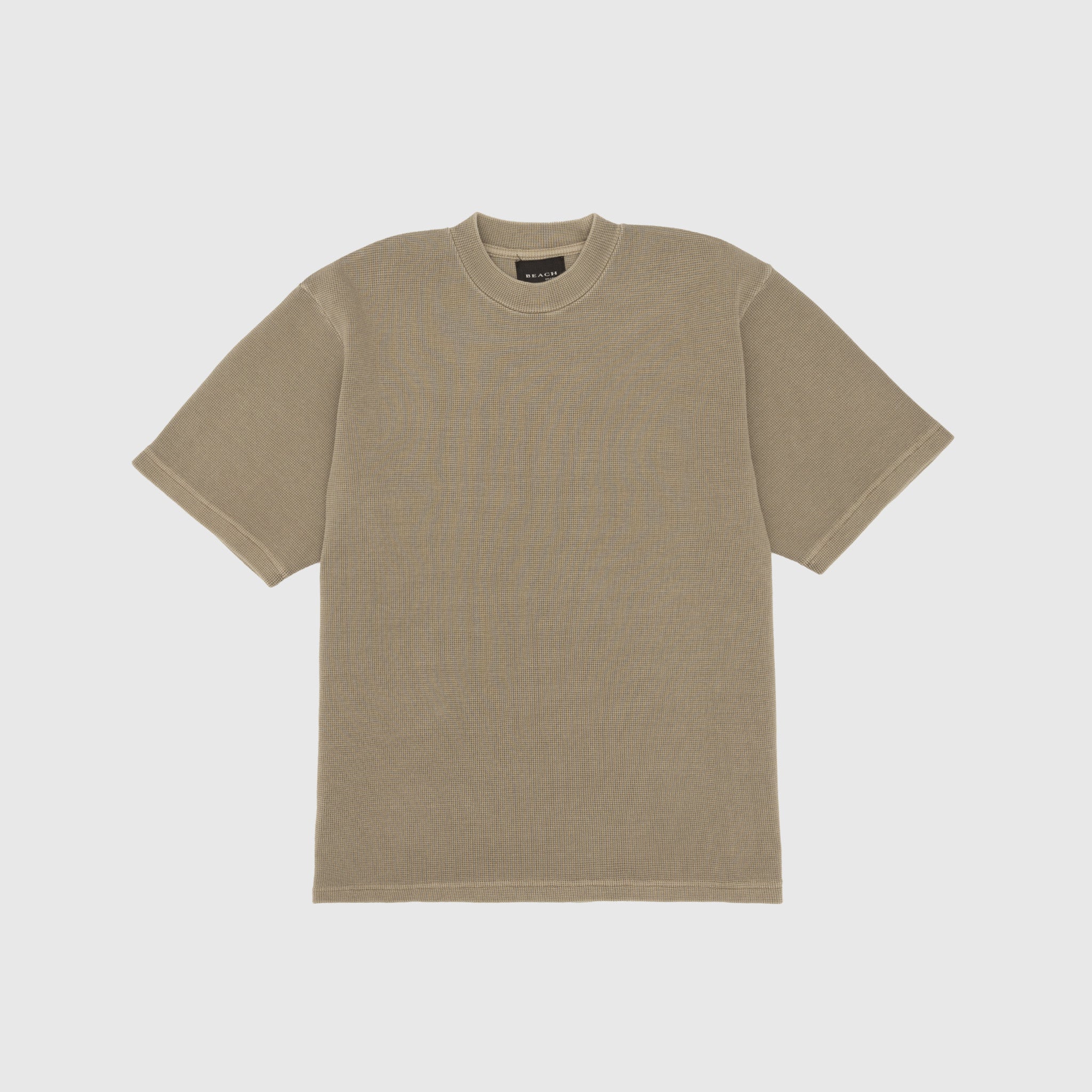 Waffle Boxy Short Sleeve T-Shirt for Men - Comfortable Casual Wear for Everyday Outfits and Street Style