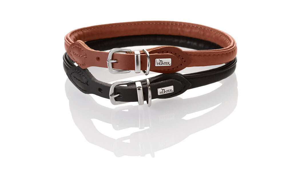 Hunter UP Round & Soft Dog Collars - Comfortable & Durable Pet Collar for Small & Medium Dogs - Perfect for Daily Walks, Training & Outdoor Adventures