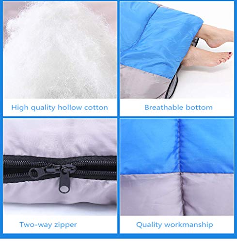 3-4 Season Warm Sleeping Bag for Adults - Compact & Lightweight with Hood for Camping, Backpacking, Hiking - Includes Compression Bag (210x75cm) - Perfect for Outdoor Adventures & Cold Weather Camping Trips