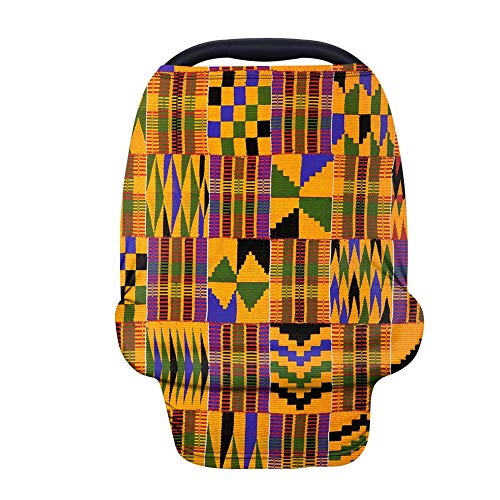 Premium African Print Nursing Cover - Breathable & Stylish Breastfeeding Cover for Newborns, Multi-Use Baby Stroller Canopy, Car Seat Cover & High Chair Cover - Perfect for Shopping, Travel & Outdoor Activities (Unisex for Baby Boys & Girls)