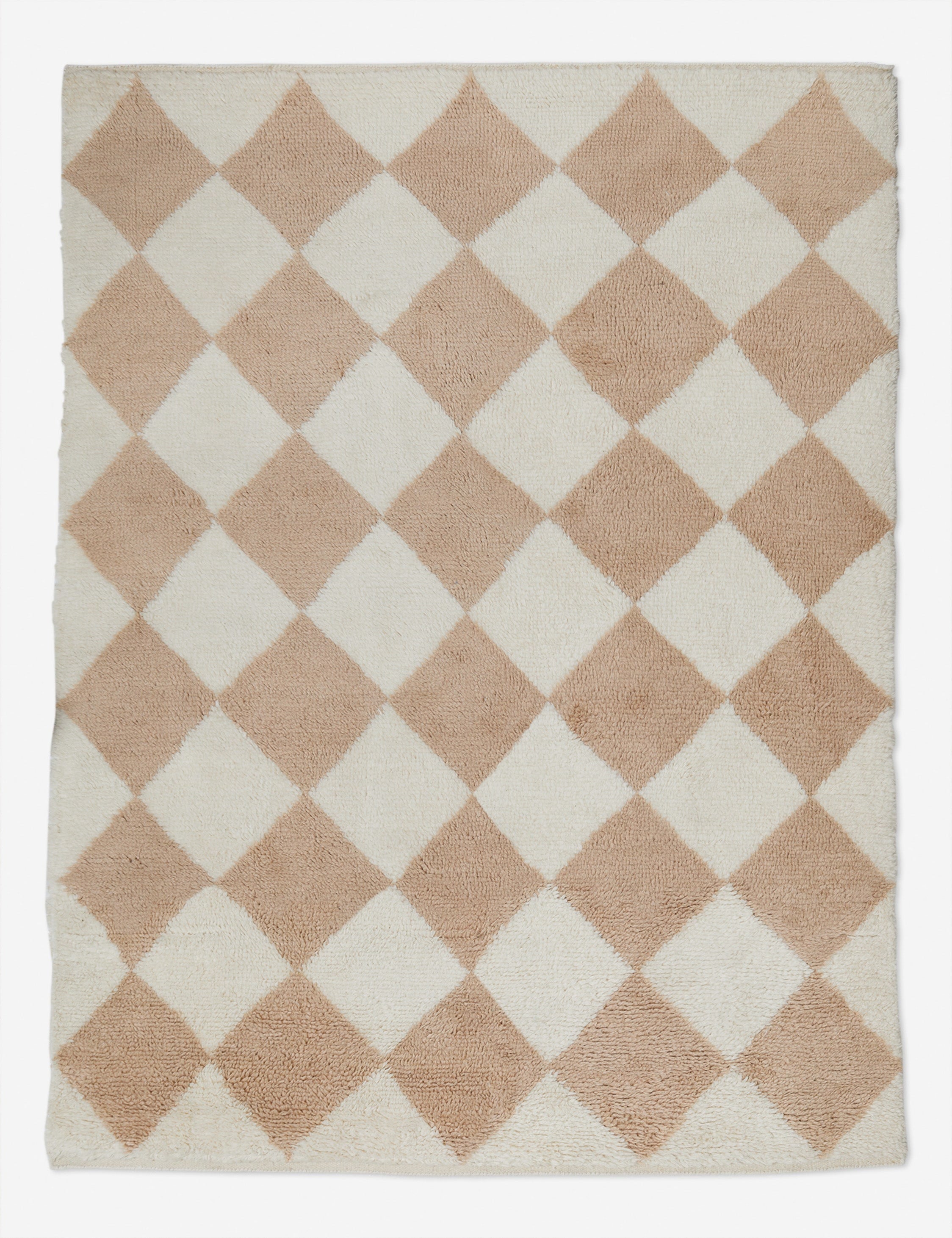Hand Knotted Wool Moroccan Shag Rug - Soft & Durable Boho Chic Area Rug for Living Room, Bedroom, Nursery - Perfect for Cozy Home Decor & Modern Interior Design