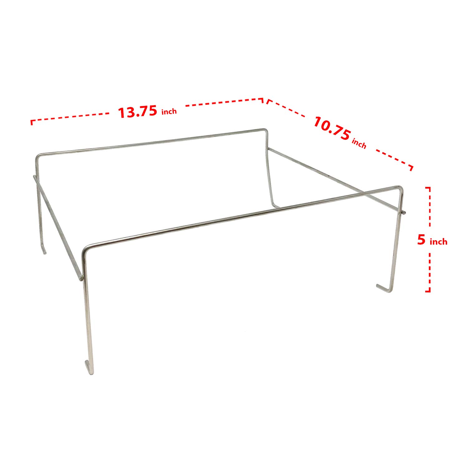 48-Pack SQR1310-48 Chrome Square Buffet Chafing Rack - Wire Food Warmer Stand for Serving Trays | Party Catering, Wedding Buffet, Banquet & Event Supplies