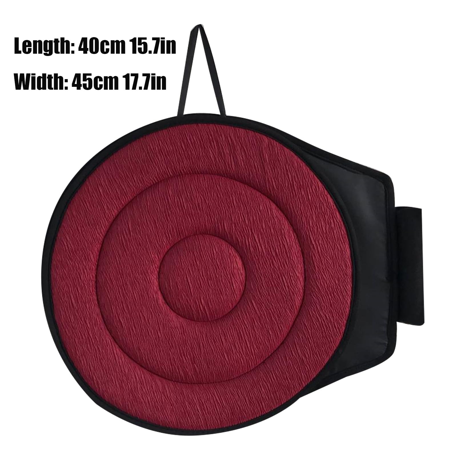 360° Rotating Car Seat Cushion for Elderly & Adults - Non-Slip Swivel Cushion for Car Seats & Office Chairs - Perfect for Easy Entry/Exit & Long Drives (Black)