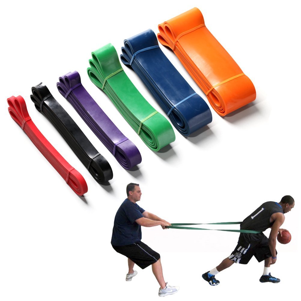 Professional 6-Level Resistance Band for Basketball Training - Heavy Duty Latex Loop (41 Inch) - Improve Dribbling, Strength & Fitness - Perfect for Home Gym, Sports Drills & Athlete Workouts