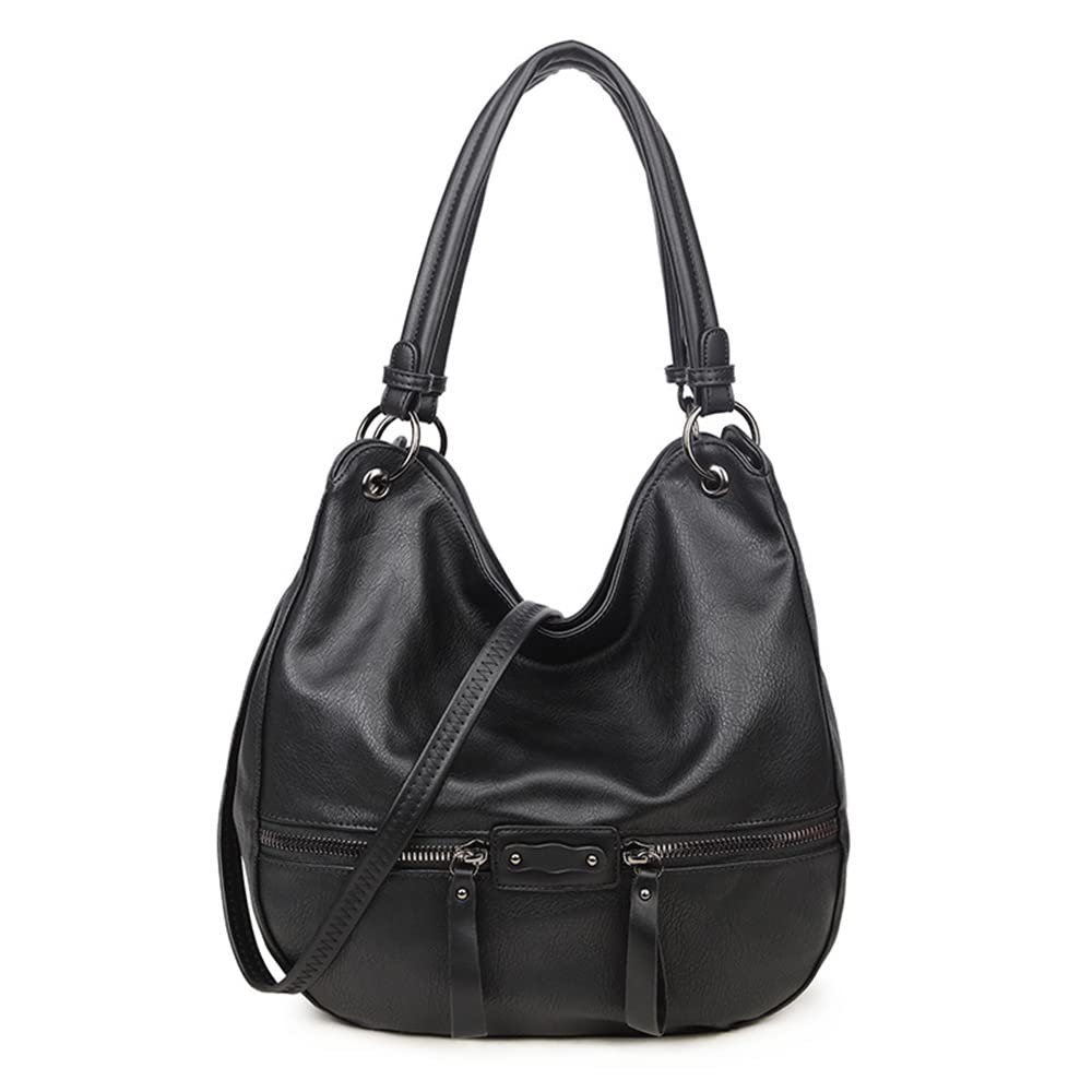 Stylish Women's Large PU Leather Hobo Shoulder Bag - Tote & Crossbody Handbag for Ladies - Perfect for Work, Travel, and Everyday Use