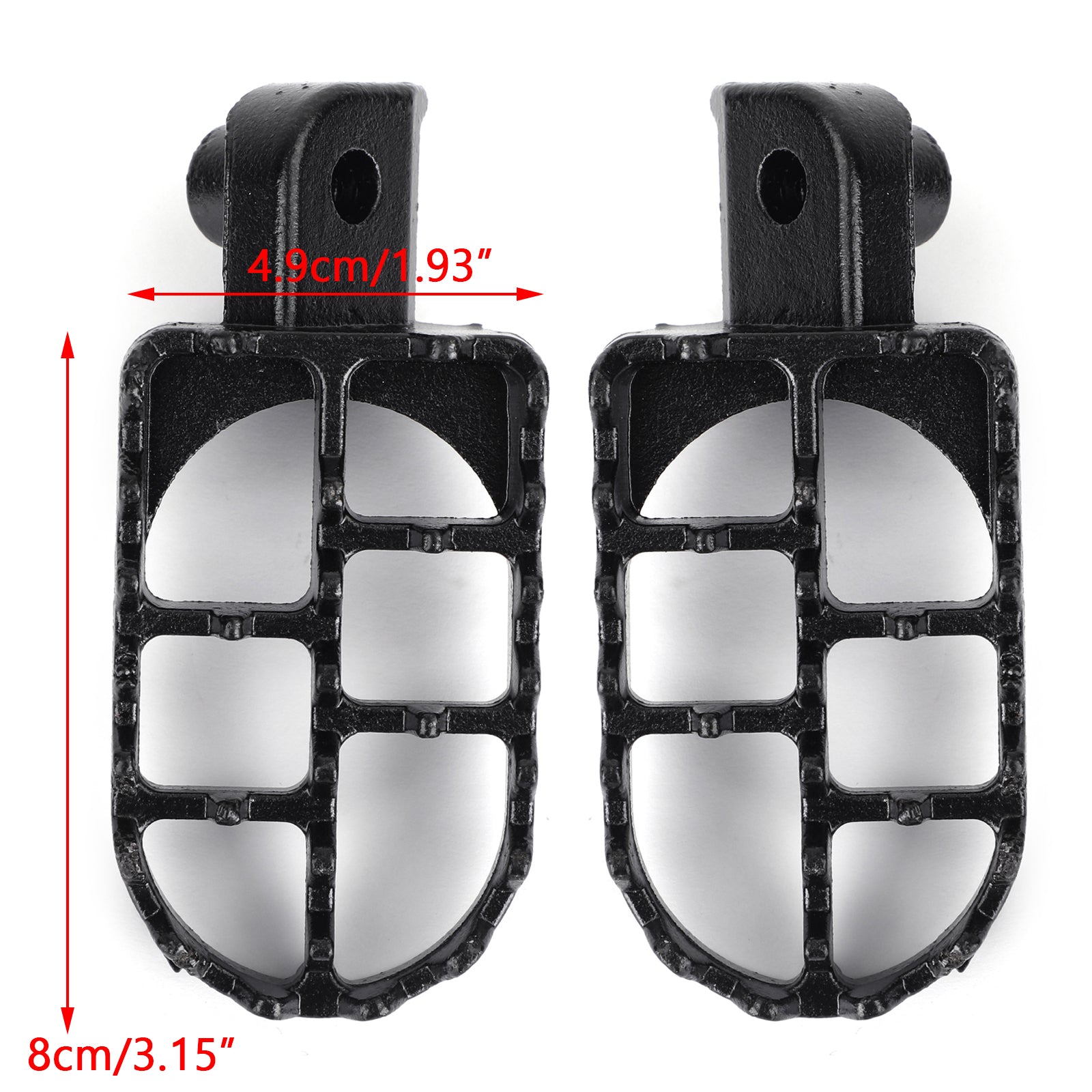 Yamaha TW200 PW50 PW80 Front Footpegs Footrests - Universal Fit for All Years - Durable Motorcycle Foot Pegs for Off-Road Riding & Adventure Touring