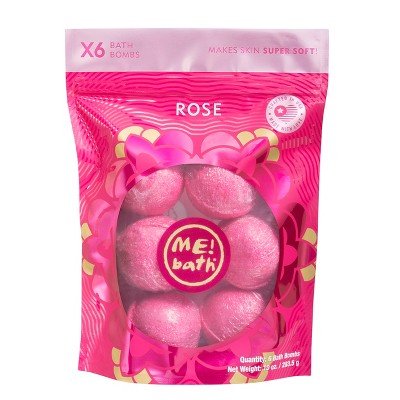 Organic Rose Petal Bath Soaks - 6 Pack Relaxing Floral Soak for Self Care, Spa Nights & Gift Giving