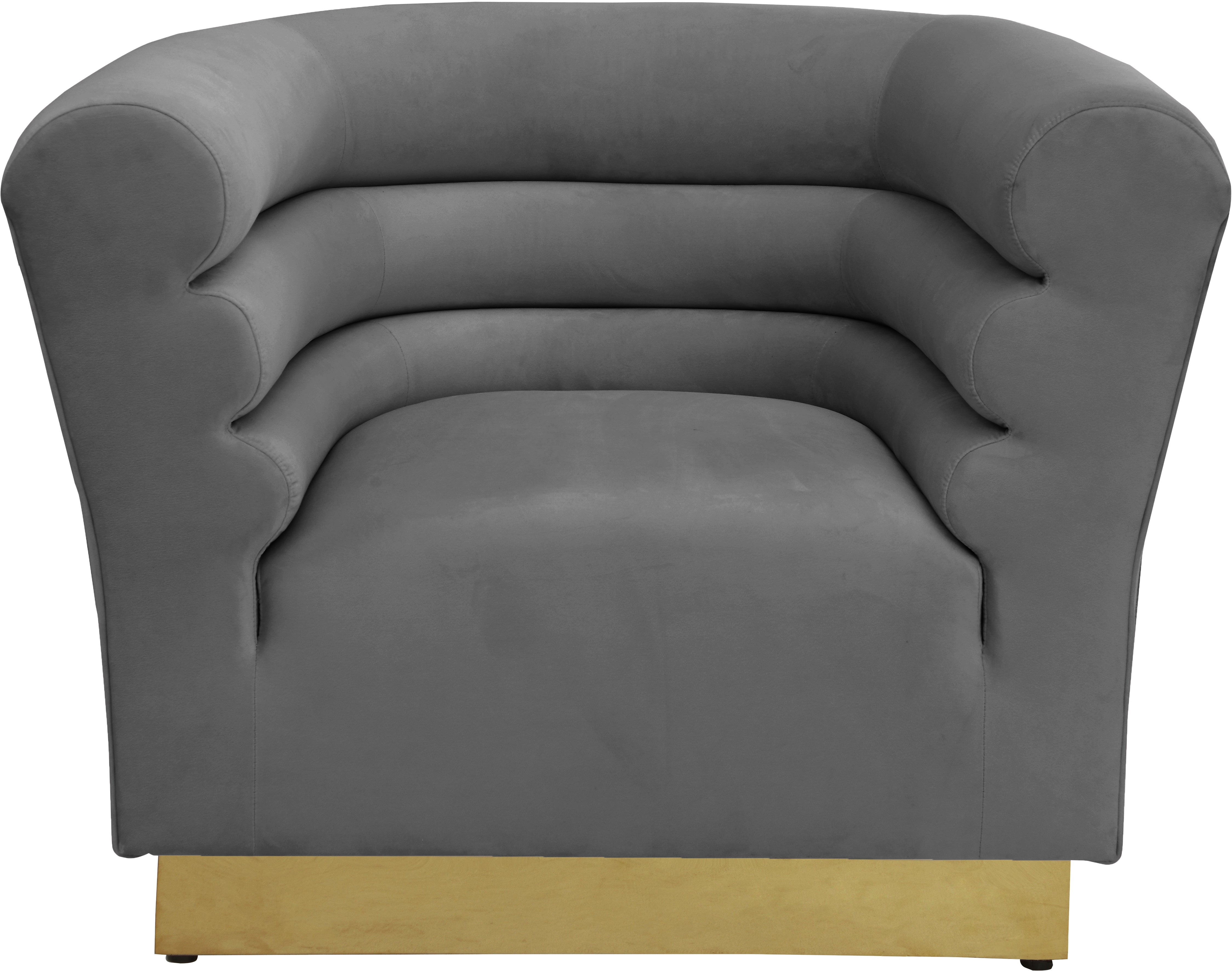 Bellini Velvet Chair - Modern Accent Armchair for Living Room, Bedroom & Office - Plush Upholstered Lounge Chair with Sturdy Metal Legs - Perfect for Home Decor, Reading Nook or Cozy Corner